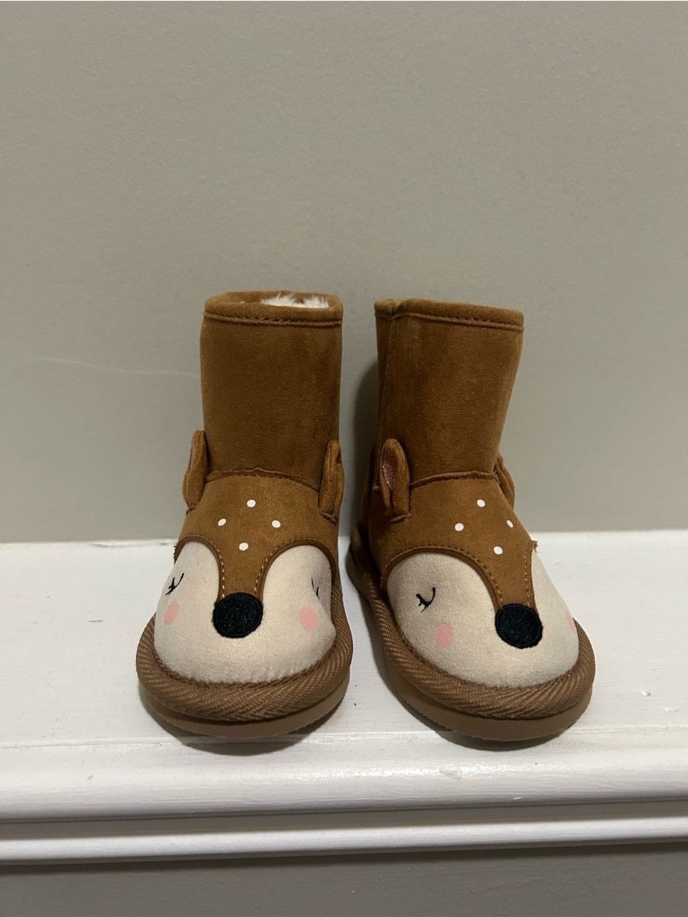 ⚡️2 for $38 Toddler Deer Booties Faux-Suede Winter Boots - Picture 2 of 9